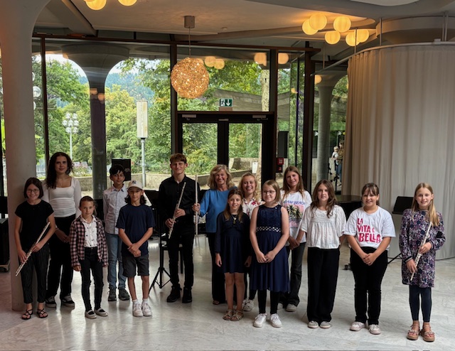 Vorspiel der Querflötenklasse von Maria Wicht im Kurhaus in Badenweiler am 25.07.25